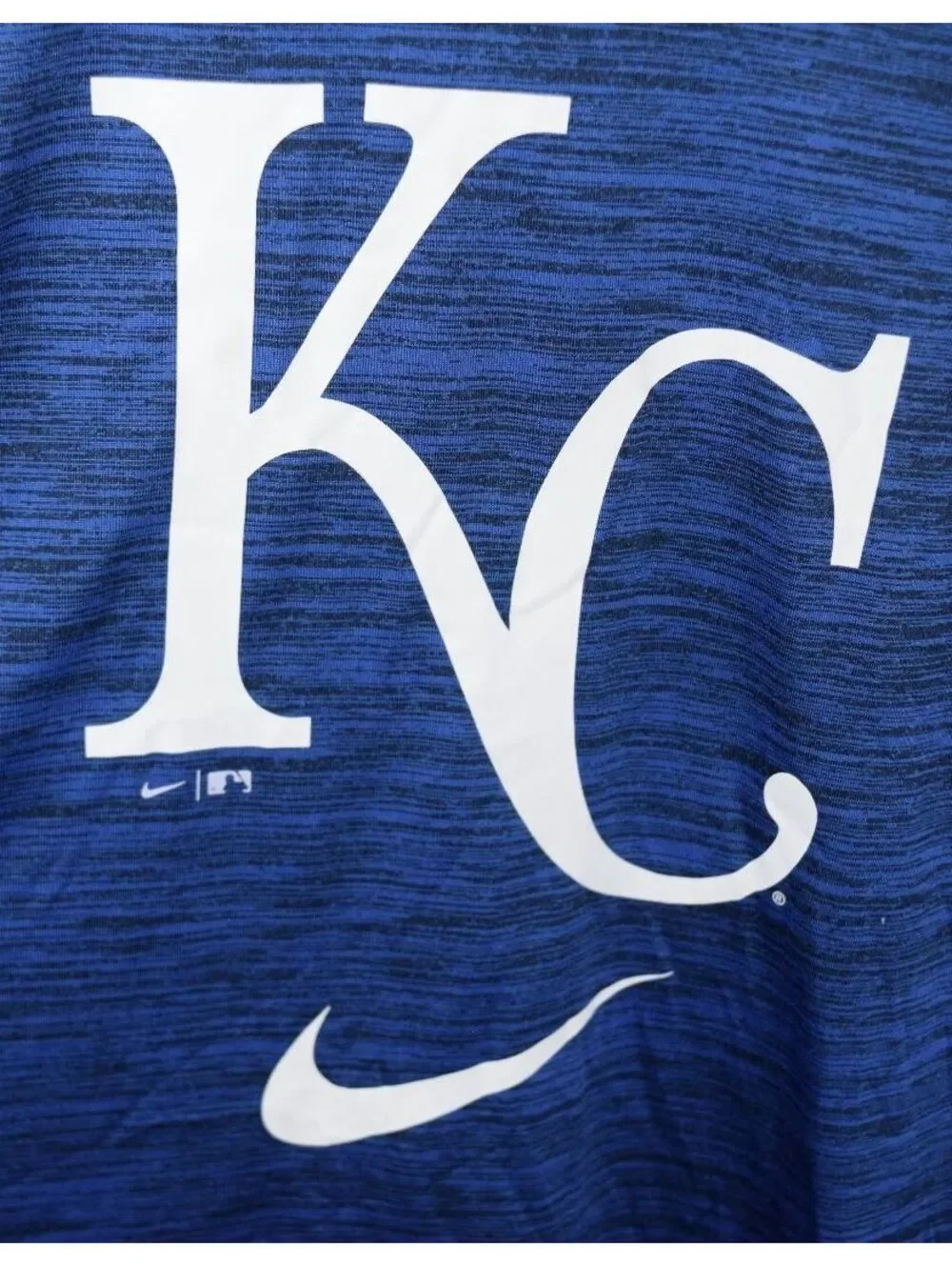 Nike Dri-Fit Kansas City Royals KC Blue Space Dye T-Shirt Short Sleeve